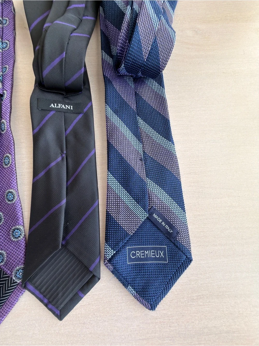 Men's Purple Patterned Ties - Classic Formal Accent